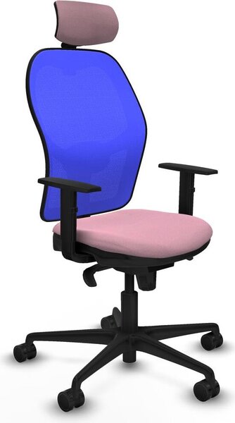 Sedia da ufficio con poggiatesta Piqueras y Crespo 1D036N2 Rosa