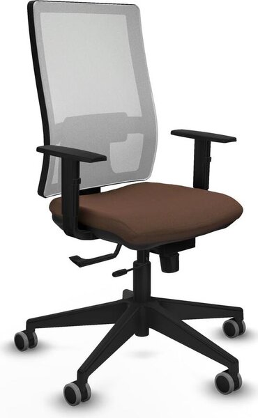 Sedia da ufficio Piqueras y Crespo 1D066G0 Bianco Marrone scuro