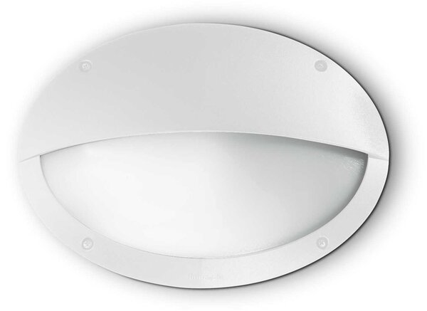 Lampada Da Parete Per Esterno 1 Luce Maddi Mod 2 In Resina Bianco