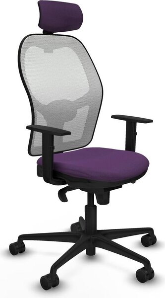 Sedia da ufficio con poggiatesta Piqueras y Crespo 1D036N2 Viola