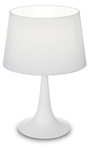 Lampada Da Tavolo 1 Luce Bianco London Piccola