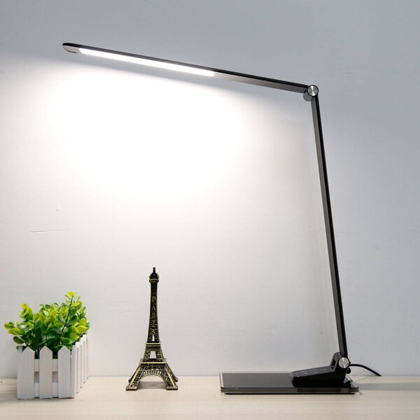 Aluminor Lampada da scrivania a LED Starglass con base in vetro