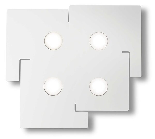 Lampada Da Soffitto 4 Luci Ottone Serie Totem