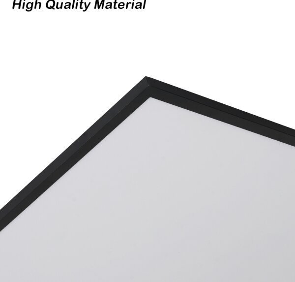 Brilagi - plafoniera LED dimmerabile SLIMFRAME LED/80W/230V 120x60 cm nera + telecomando