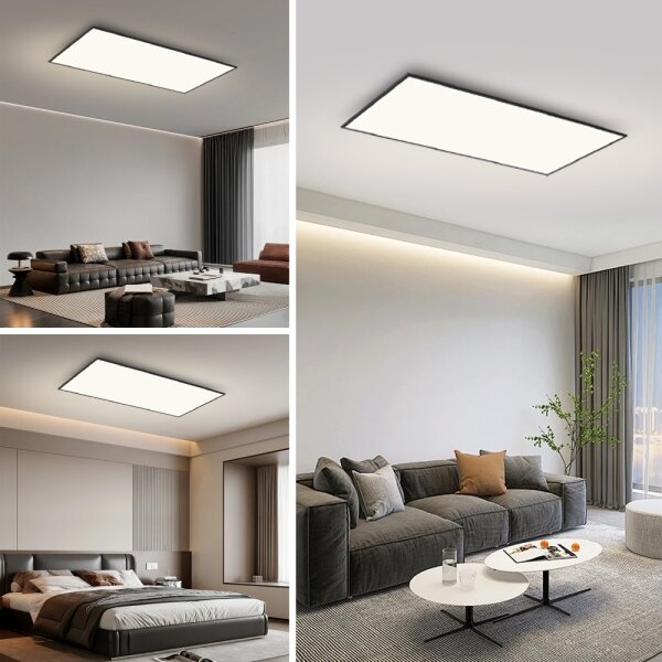 Brilagi - Plafoniera LED SLIMFRAME 80W/230V 120x60 cm 3000/4000/6000K nera