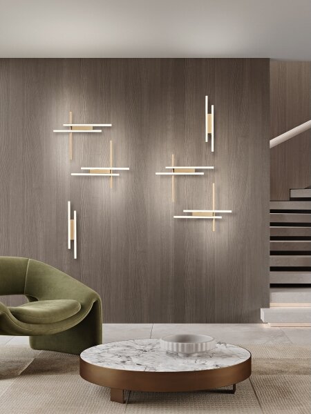 Ondaluce - Applique da parete dimmerabile MOVIDA LED/20W/230V dorata