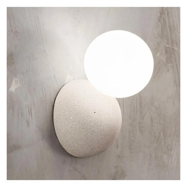 Ondaluce - Applique da parete ROCK 1xG9/7W/230V cemento/bianco