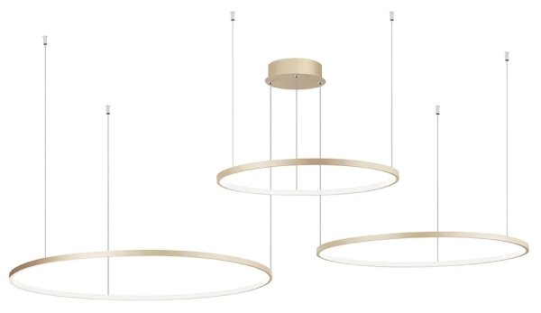 Ondaluce - Lampadario LED dimmerabile a sospensione su cavo SOEL LED/28W/230V+LED/38W+LED/47W