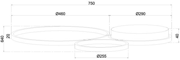 Ondaluce - Lampada da parete dimmerabile a LED POIS LED/42W/230V dorata