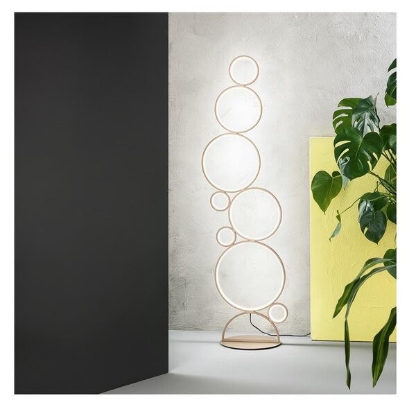 Ondaluce - Lampada da terra dimmerabile a LED POIS LED/52W/230V 160 cm oro