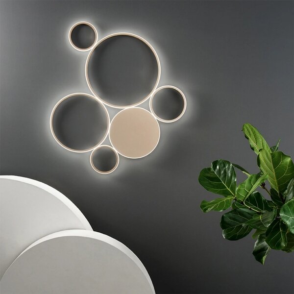 Ondaluce - Plafoniera dimmerabile a LED POIS LED/68W/230V dorata