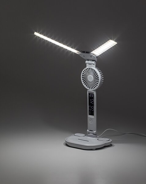 Rabalux 74030 - Lampada da tavolo LED dimmerabile con ventola NOVILO LED/7W/5V