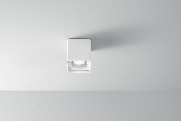 Plafoniera Moderna Per Esterno/Interno Alluminio Bianco Opaco Brick 6117B