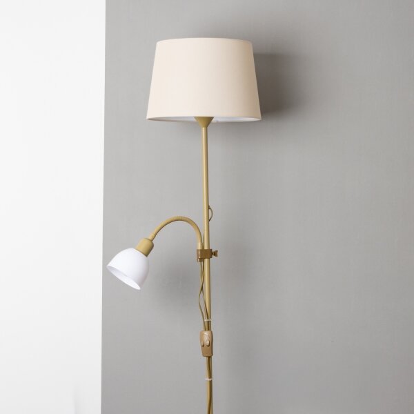 Brilagi - Lampada da terra CERIA 1xE27/100W/230V + 1xE14/25W oro/beige