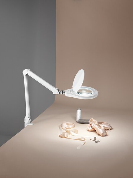 Lampada Da Tavolo Lente Ingrandimento 3 Diottrie Luce Led Miniclose 5333BLC