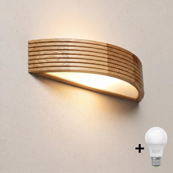 Brilagi - Applique LED CARVALHO MODERN 1xE27/60W/230V rovere