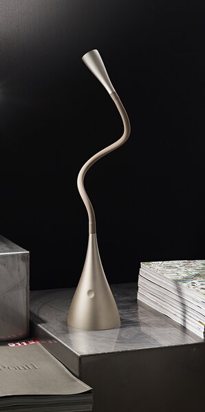 Lampada Da Tavolo Flex Moderna In Metallo Led Dimmerabile Oro Snake 5912OR