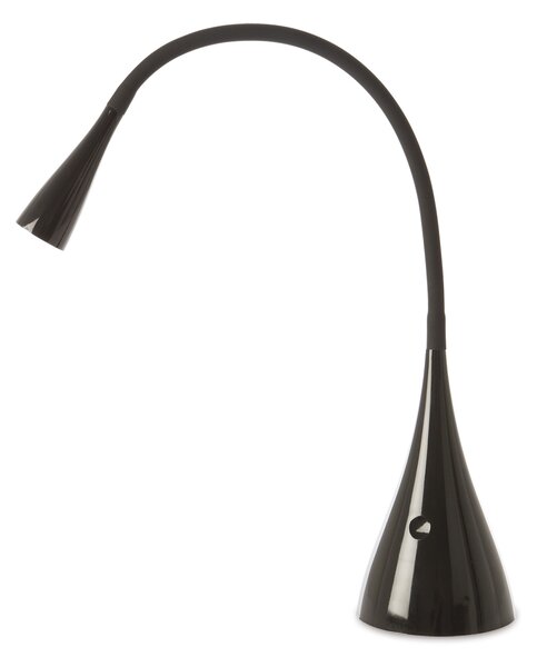Lampada Da Tavolo Flex Moderna In Metallo Led Dimmerabile Nero Snake 5912N