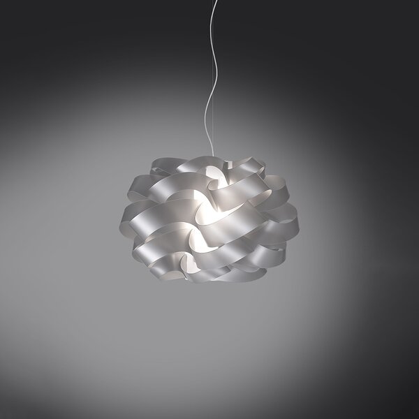 Sospensione Moderna 1 Luce Cloud D30 In Polilux Silver Made In Italy