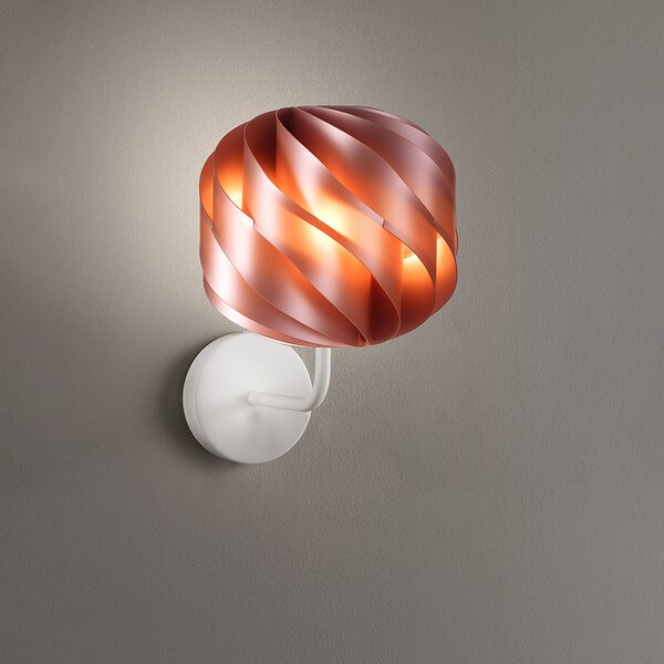 Applique Moderna Globe 1 Luce In Polilux Rame Made In Italy