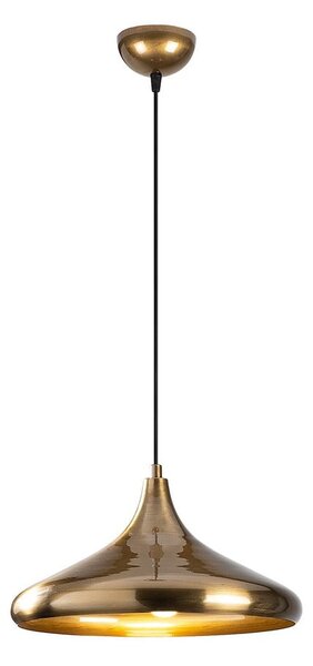 Lampadario dorato con paralume in metallo ø 35 cm Nile – Opviq lights
