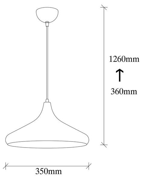 Lampadario argentato con paralume in metallo ø 35 cm Nile – Opviq lights