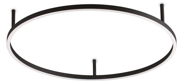 Plafoniera Moderna Oracle Alluminio-Materie Plastiche Nero Led 38W 3000K