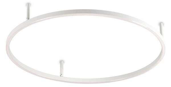 Plafoniera Moderna Circolare Oracle Slim D70 Alluminio Bianco Led 3000K