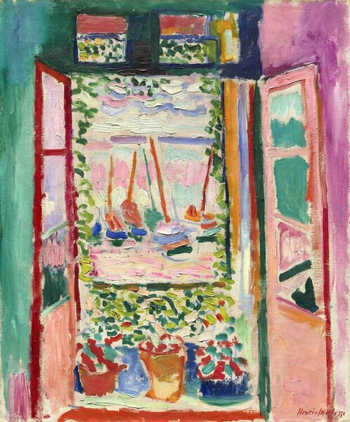 Stampa d'arte The Open Window Collioure 1905, Henri Matisse