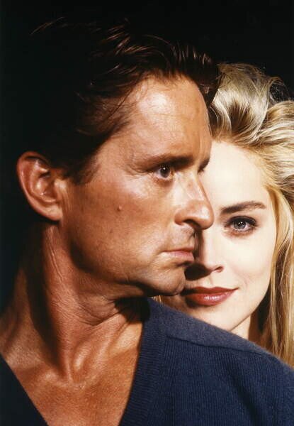 Fotografia Michael Douglas And Sharon Stone Basic Instinct 1992 Directed By Paul Verhoeven