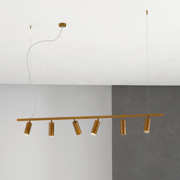 Cremasco Lampada a sospensione 7532, dimmerabile, Bronzo / Ottone antico, Soggiorno / Sala da pranzo, Ottone, Moderno, Lampada a sospensione