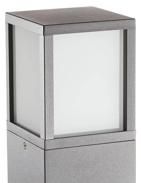 CMD Lampioncino da giardino 9017, dimmerabile, Nero, Alluminio, Moderno, Lampada da esterni