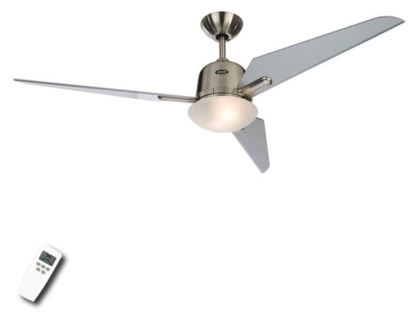 CasaFan Ventilatore a pale Eco Aviatos argento 132 cm