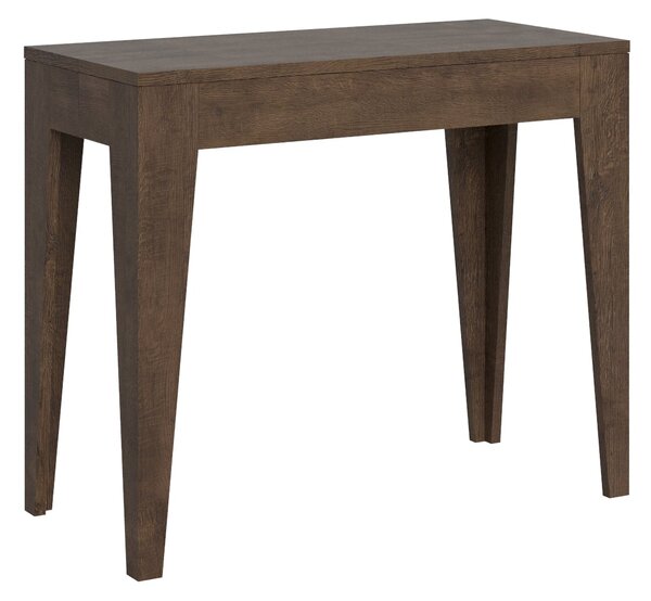 Consolle Allungabile 90-302x42x77 cm in Nobilitato Marrone