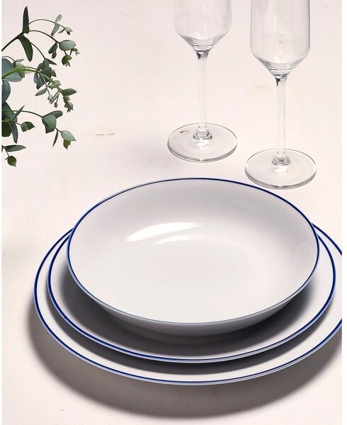 Piatto bianco in porcellana ø 27 cm Basic White – BonBistro