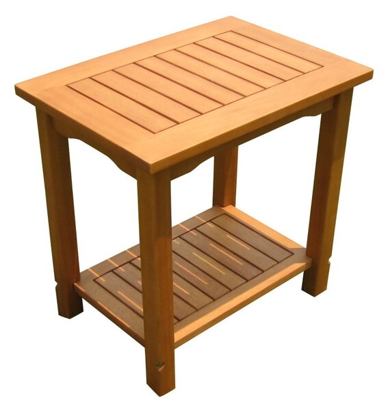Tavolino da giardino in eucalipto massiccio 35x50 cm Santa Cruz – Garden Pleasure