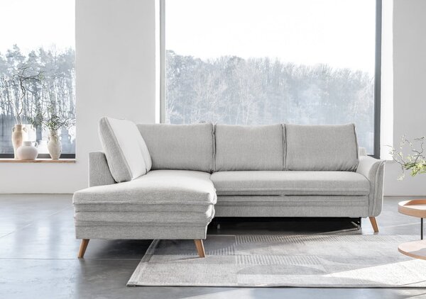Divano letto angolare beige (angolo sinistro) Charming Charlie - Miuform