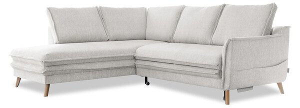 Divano letto angolare beige (angolo sinistro) Charming Charlie - Miuform