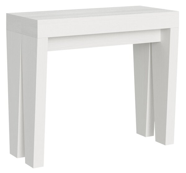 Consolle Allungabile 90-196x42x77 cm in Nobilitato Bianco