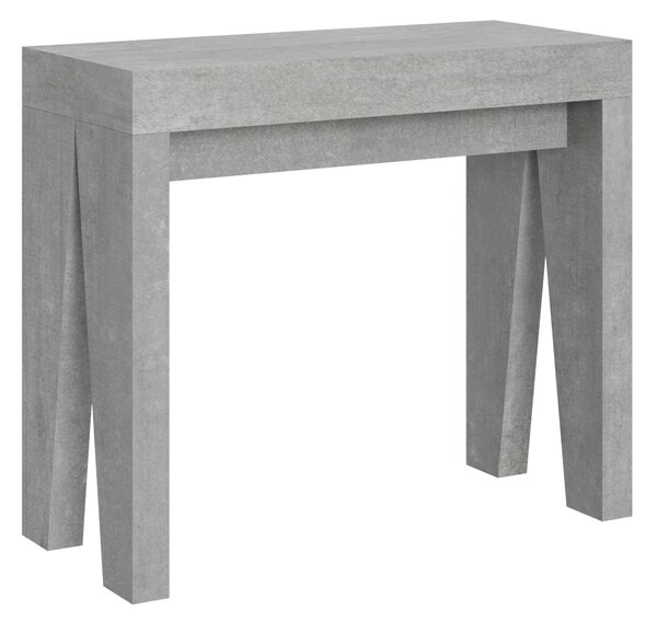 Consolle Allungabile 90-300x42x77 cm in Nobilitato Grigio