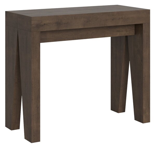 Consolle Allungabile 90-196x42x77 cm in Nobilitato Marrone