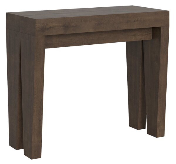 Consolle Allungabile 90-300x42x77 cm in Nobilitato Marrone