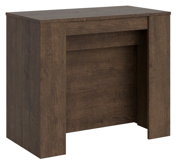 Consolle Allungabile 90-296x48x77 cm in Nobilitato Marrone