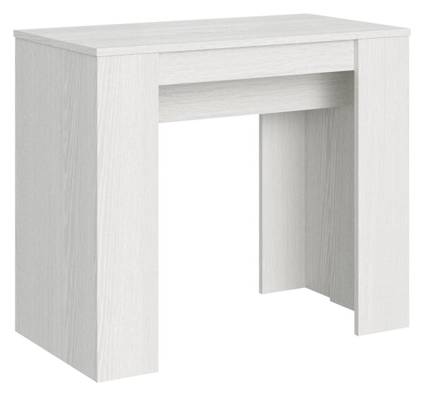 Consolle Allungabile 90-204x48x77 cm in Nobilitato Bianco