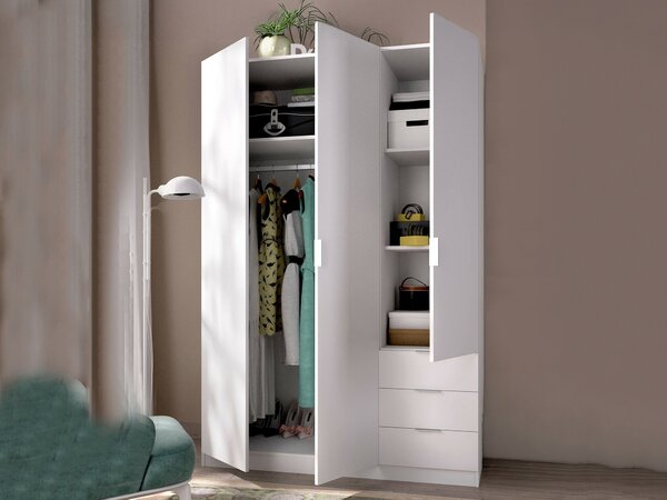 Guardaroba con appendiabiti bianco 121x184h cm - Astru