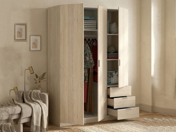 Guardaroba 3 ante rovere 121x184h cm - Astru