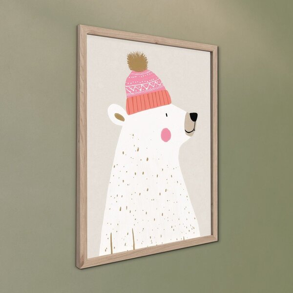 Quadro da bambini 30x40 cm White Bear – Styler