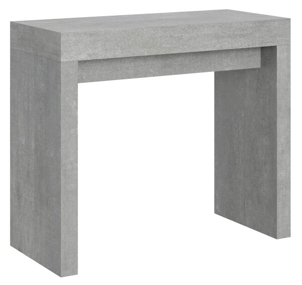 Consolle Allungabile 90-300x42x77 cm in Nobilitato Grigio