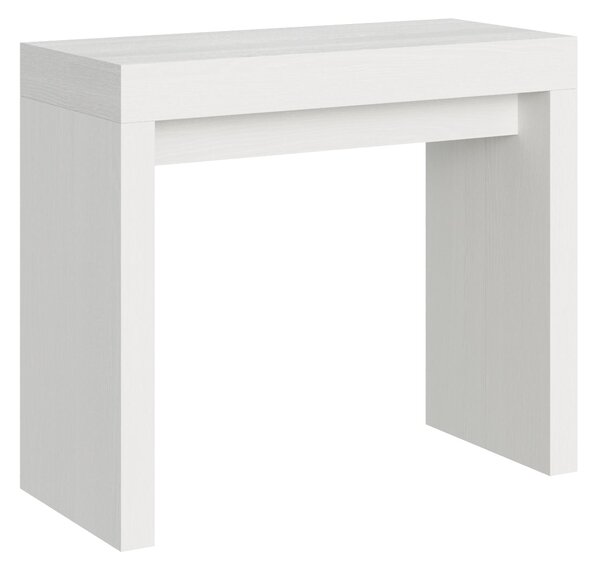 Consolle Allungabile 90-196x42x77 cm in Nobilitato Bianco