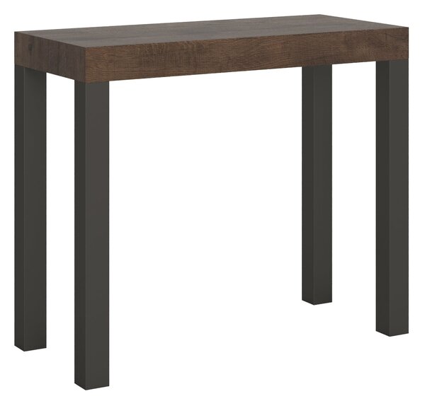 Consolle Allungabile 90-196x40x77 cm in Nobilitato Noce